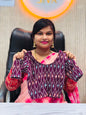 Kalamkari Readymade Blouse – XL Size (Elastic)