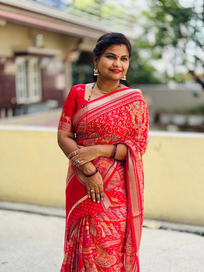 Kashmiri Georgette Saree