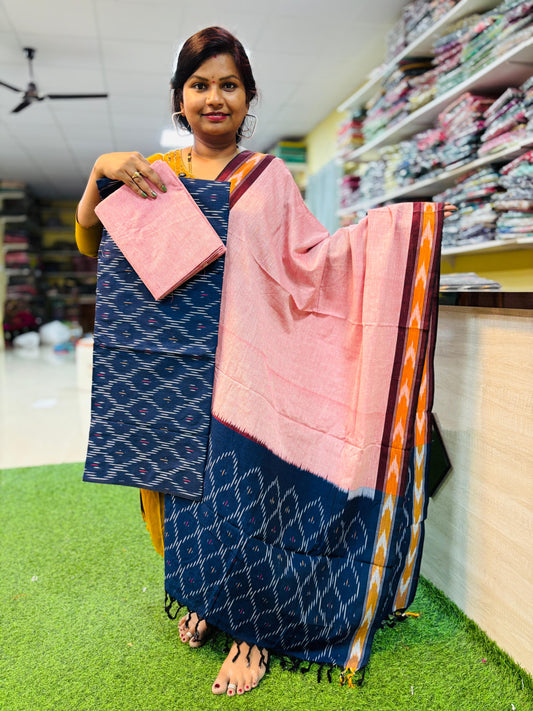 Ikkath dress materials 
Top-2.5mtr —44 panna
Bottom-2 mtr-49 panna
Duppatta-2.25 mtr