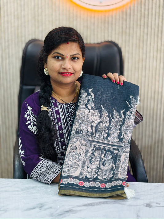 Kalamkari Madhubani Sarees