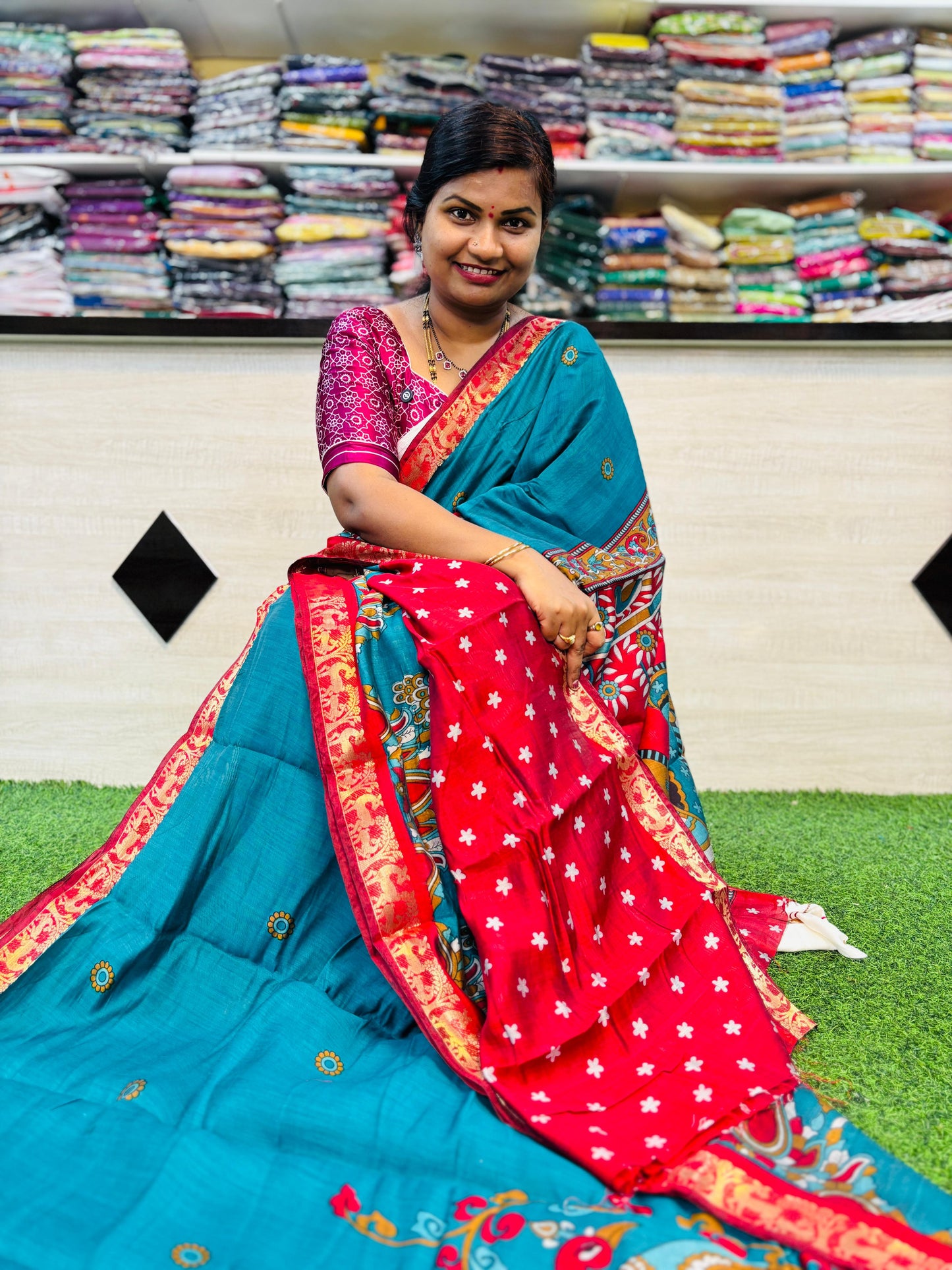 Rama Premium Peacock Maheshwari