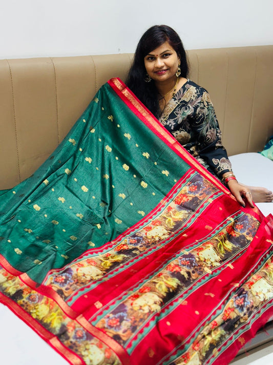 Madhubani Silk Saree
Allover weaving