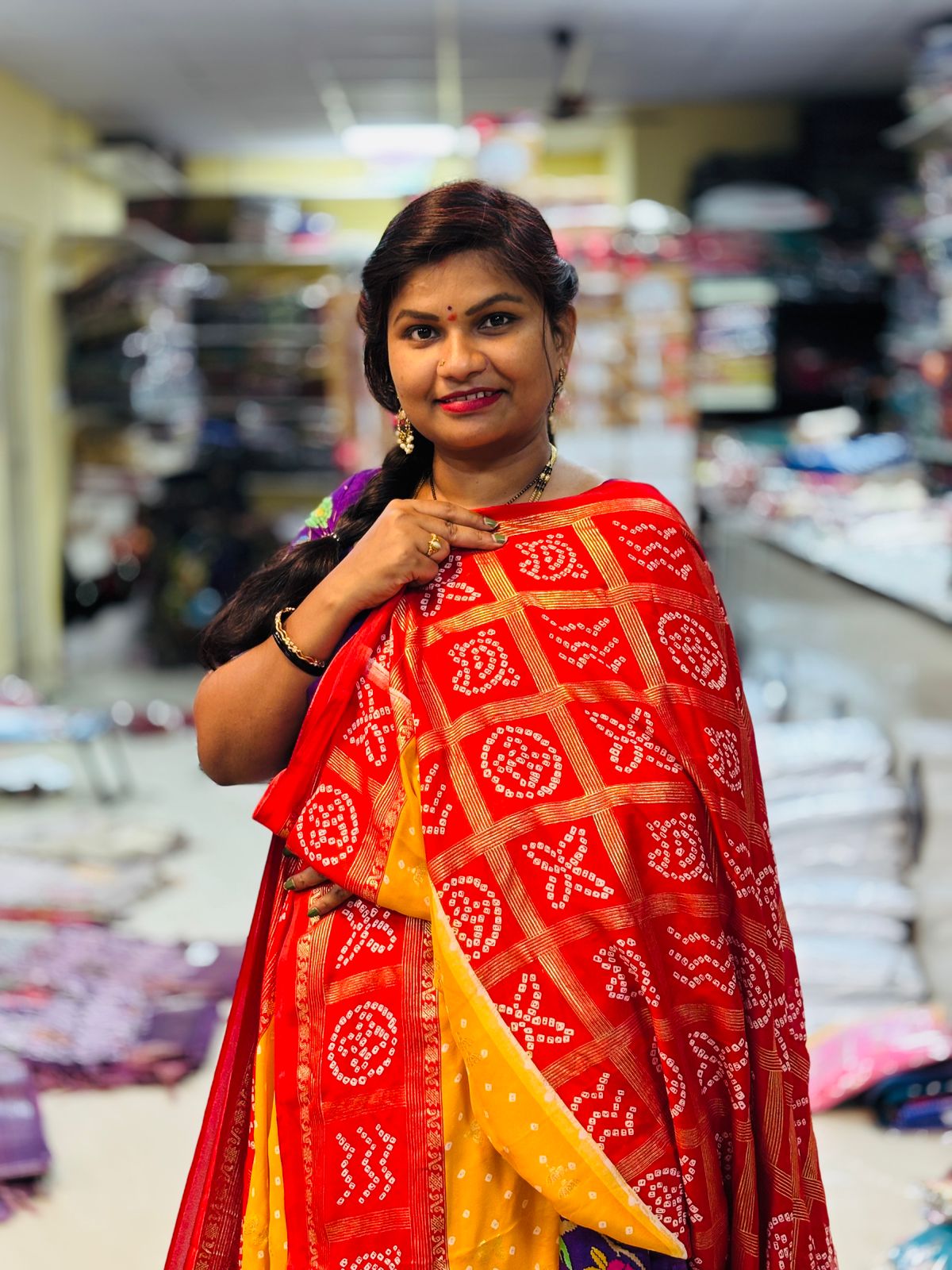 Bandej Bandhini Silk Sarees