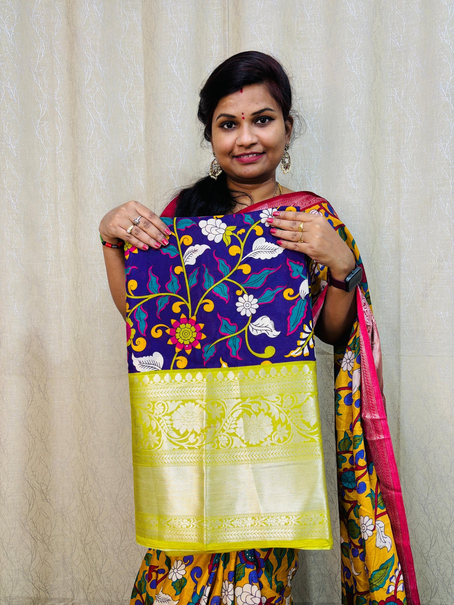 Kalamkarii Crepe Silk