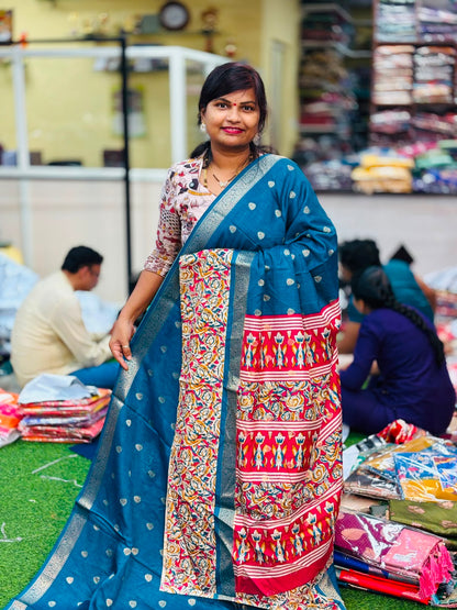 Kanchi Silk Sarees - Blue