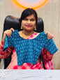 Kalamkari Readymade Blouse – XL Size (Elastic)