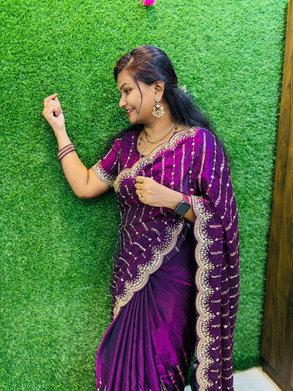 Premium Space Silk Sarees