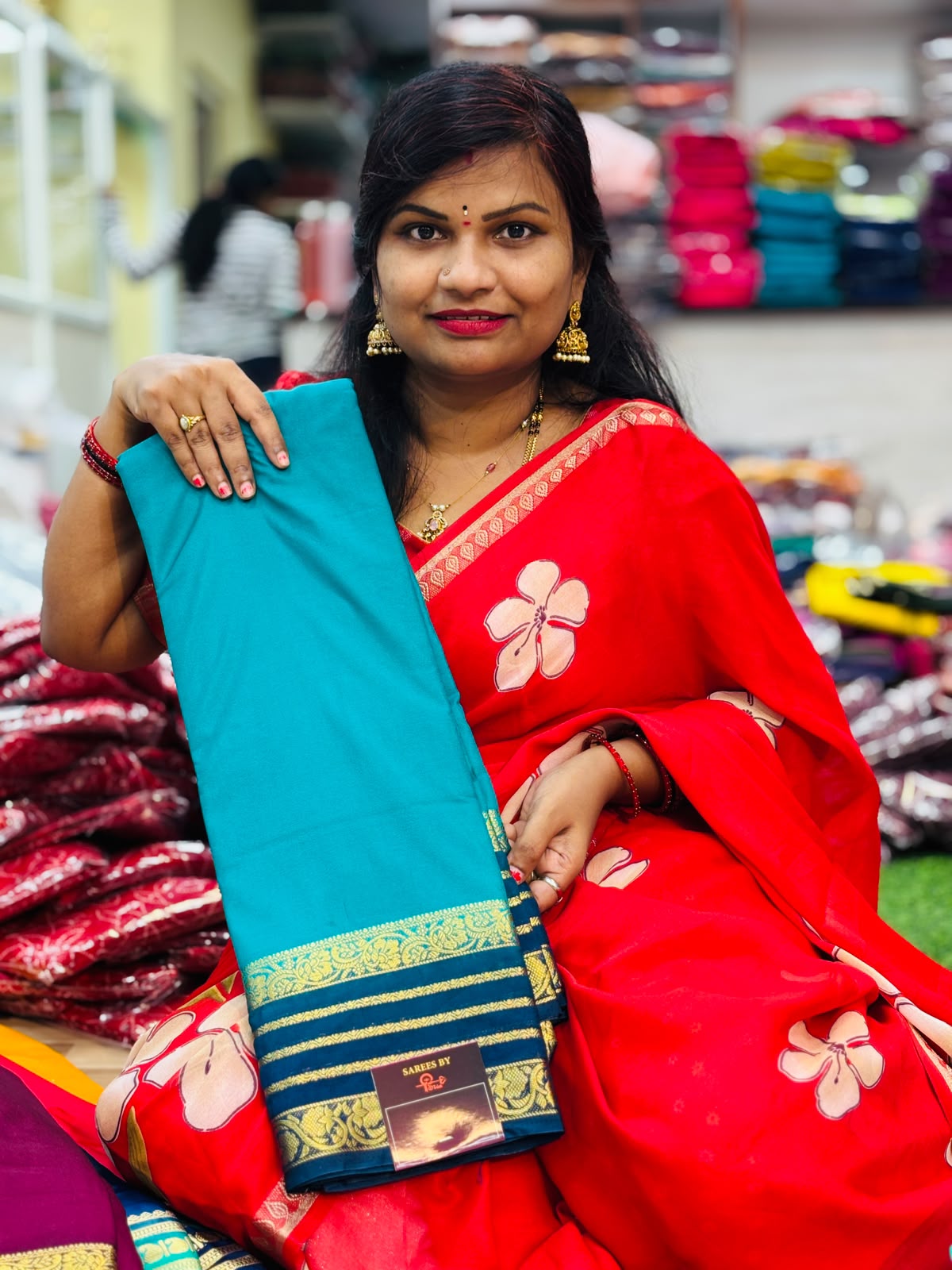 Semi Mysore crepe sarees