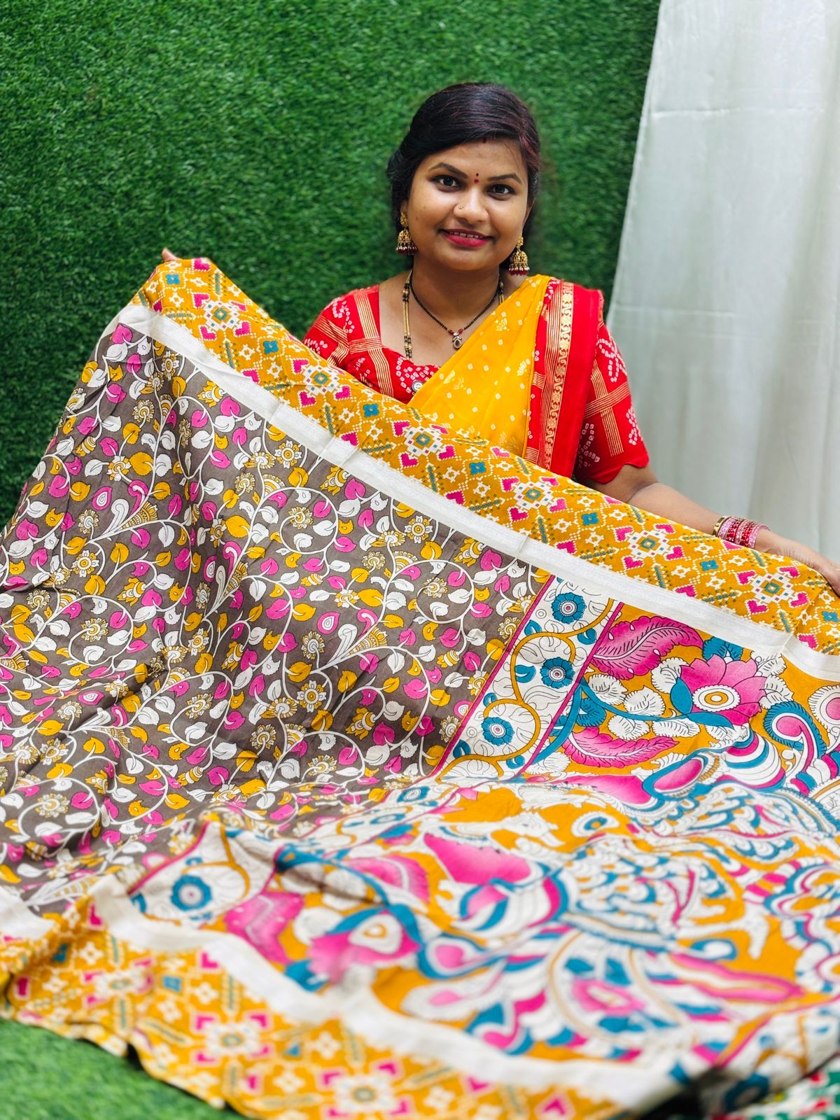 Kalamkari Patola Silk