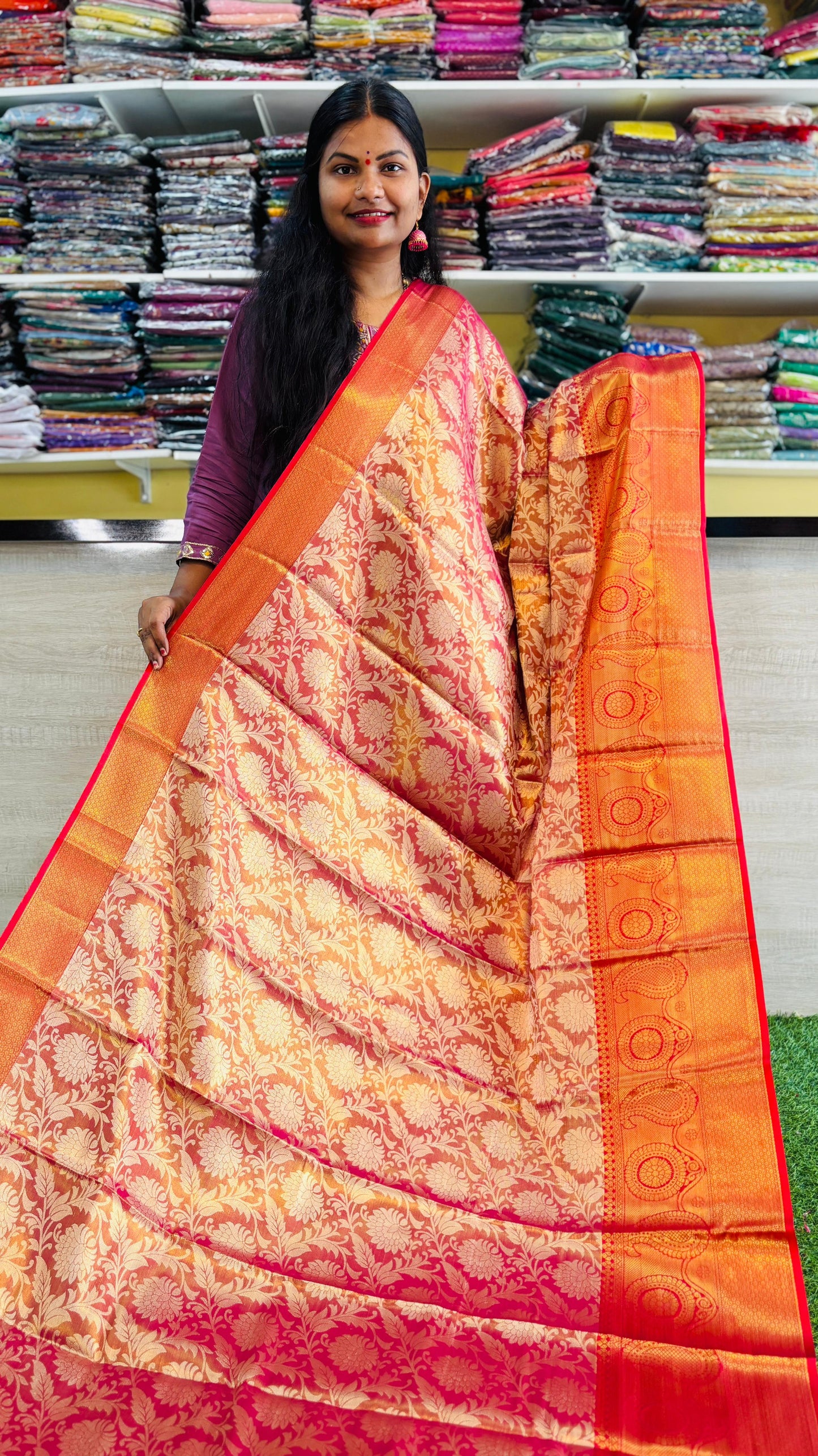 Semi Kanchi sarees