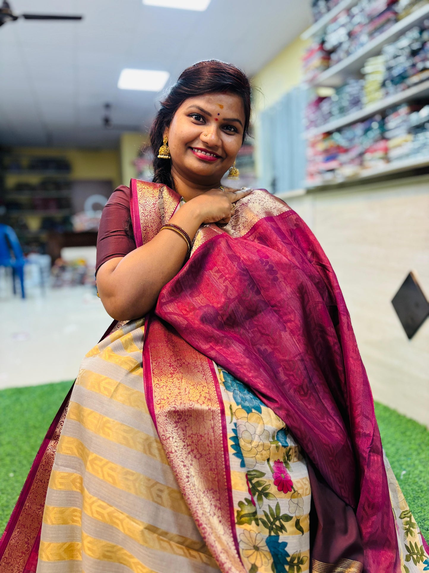 Rangkot designs 
Crepe silk