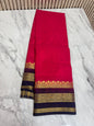 Semi Mysore Crepe Silk Sarees 17