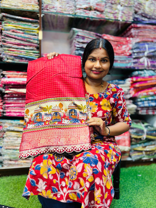 Scaloop border sarees