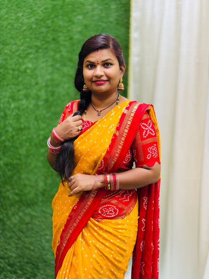 Bandej Bandhini Silk Sarees