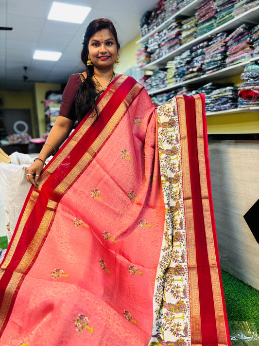 Kanjivaram Silk in Dola Crepe