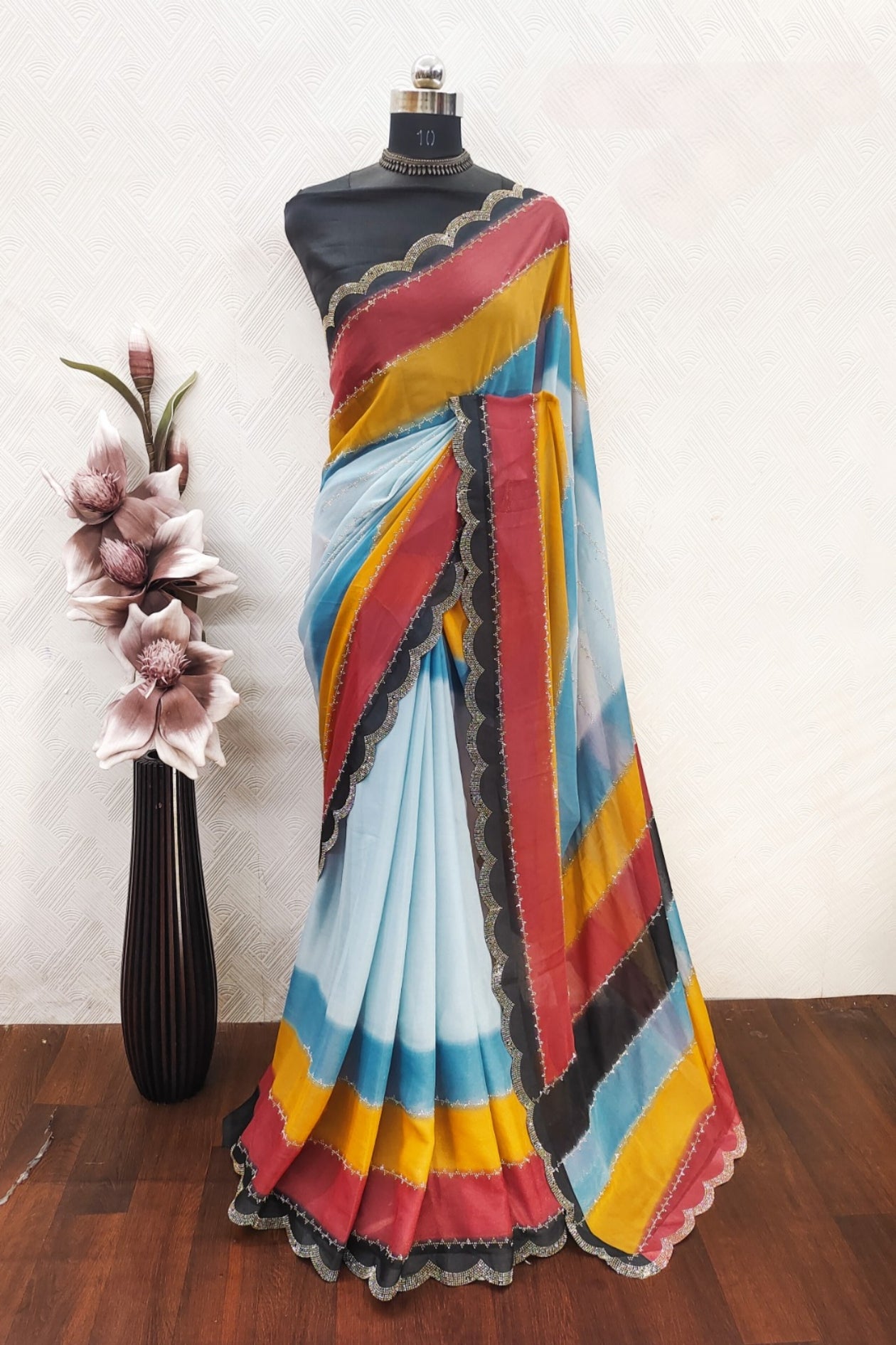 Designer Rainbow sarees