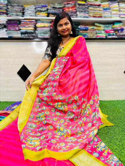 Rangkot Moonga Crepe Saree