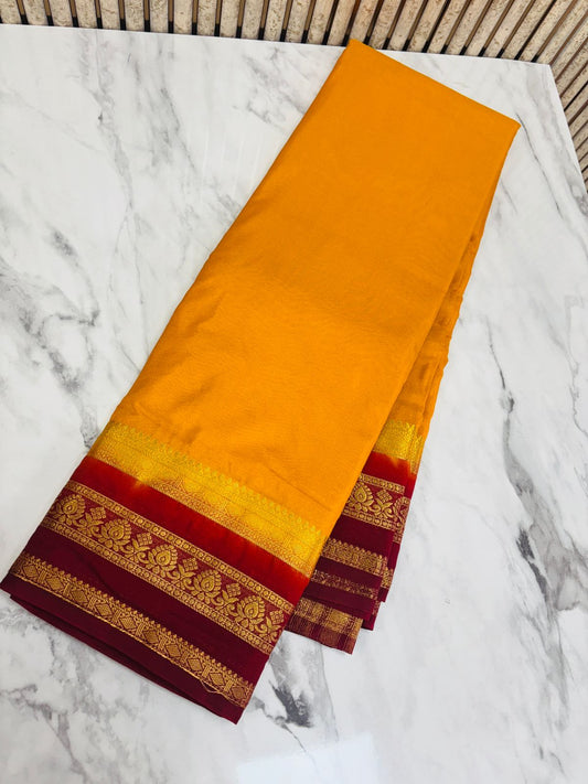 Semi Mysore Crepe Silk Sarees 16