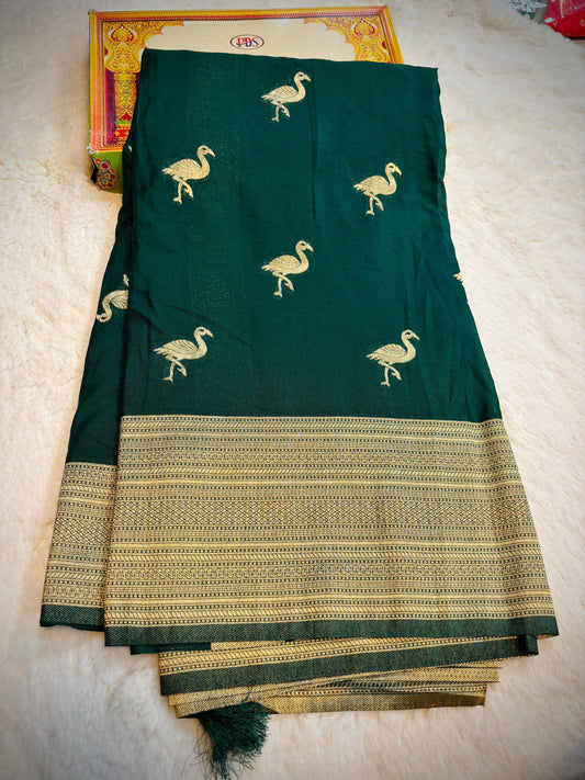 Raw Mango Pattu saree