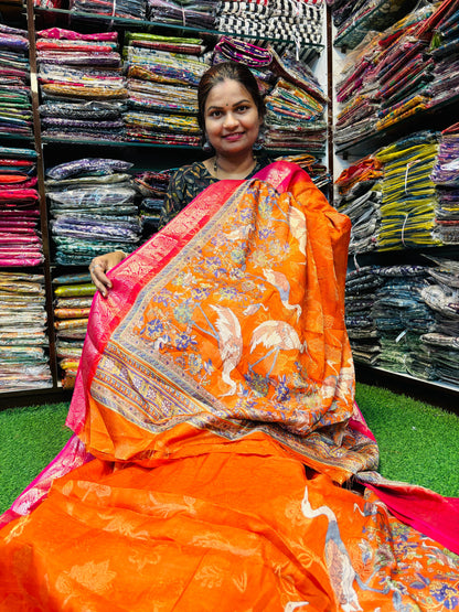 Crepe silk with Allover  jacquard weavings