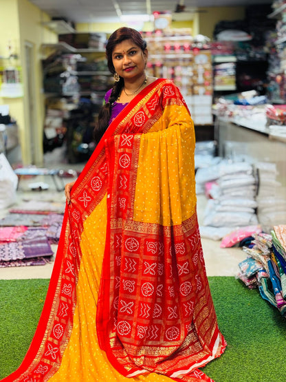 Bandej Bandhini Silk Sarees