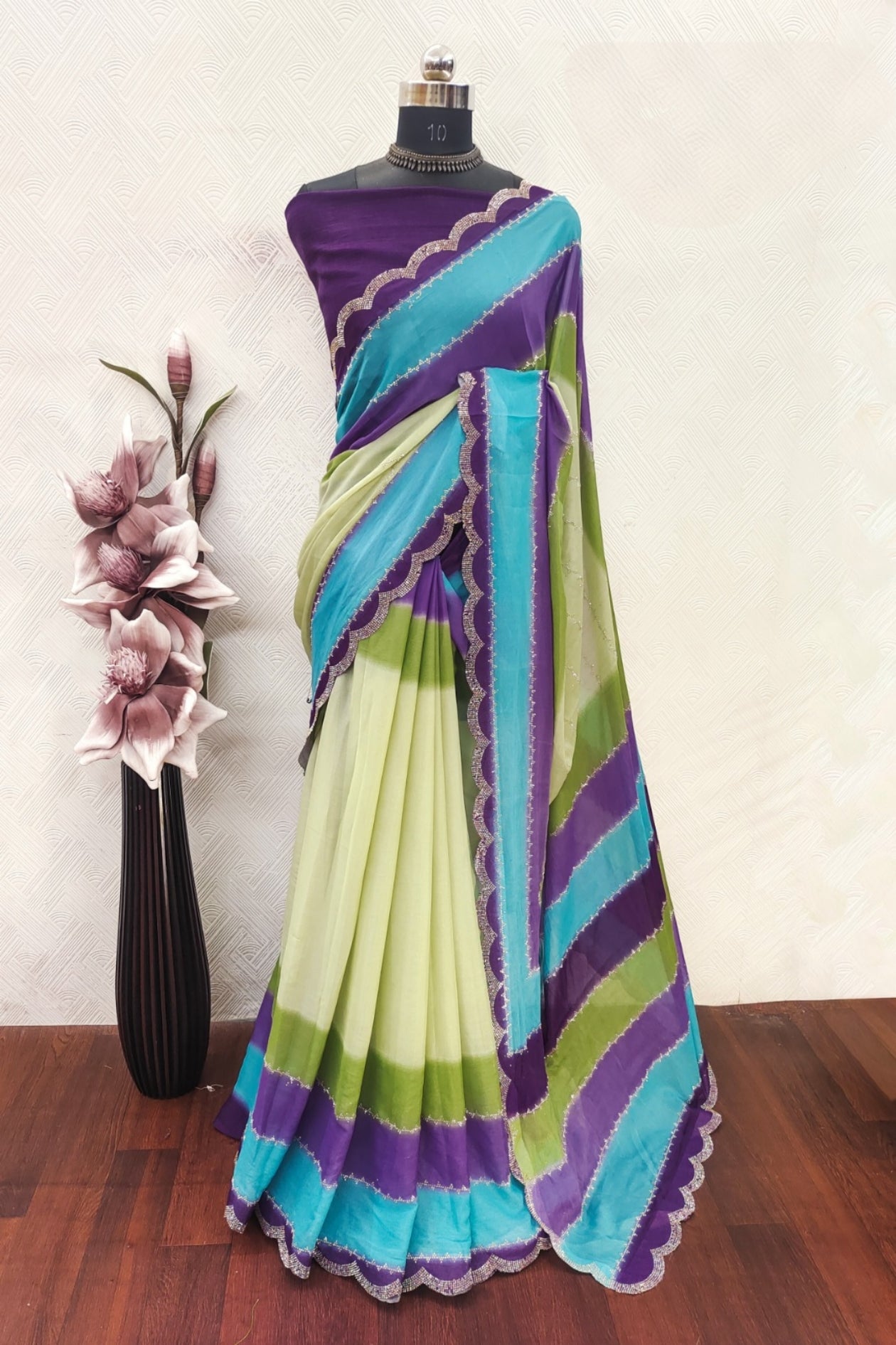 Designer Rainbow sarees