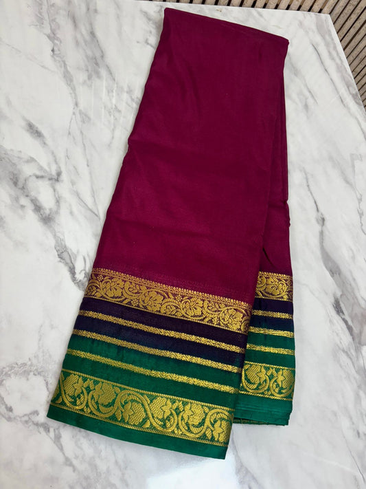 Semi Mysore Crepe Silk Sarees 27