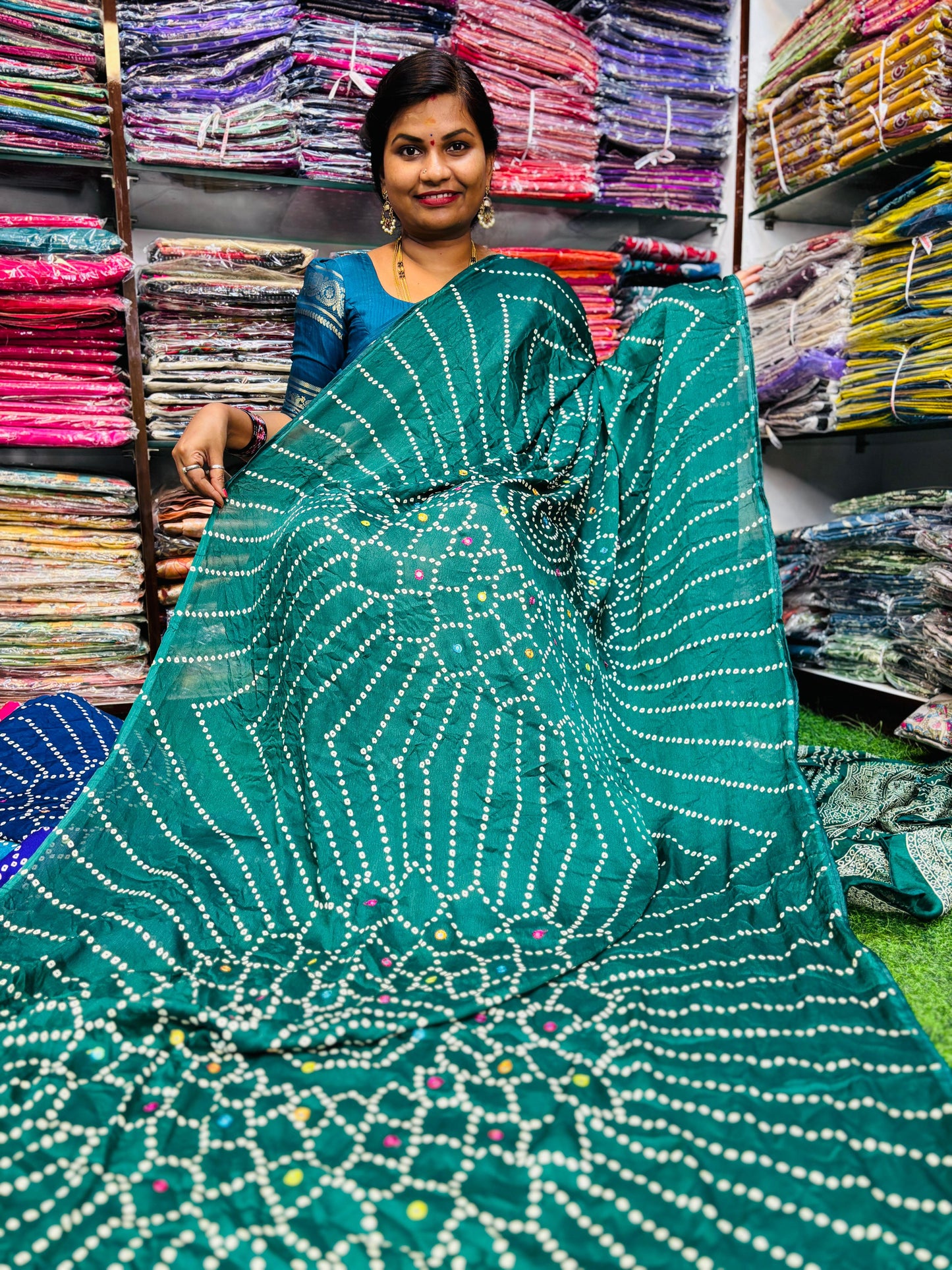 Bandini Moss Chiffon