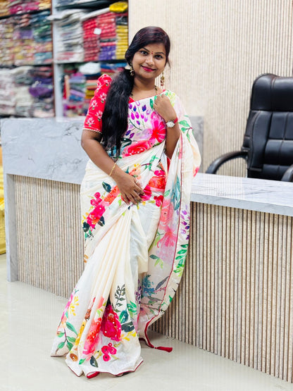 Designer Crepe Saree