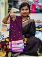 Semi Mysore crepe saree
