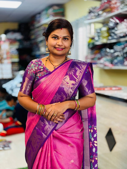 Uppada tissue Pattu silk