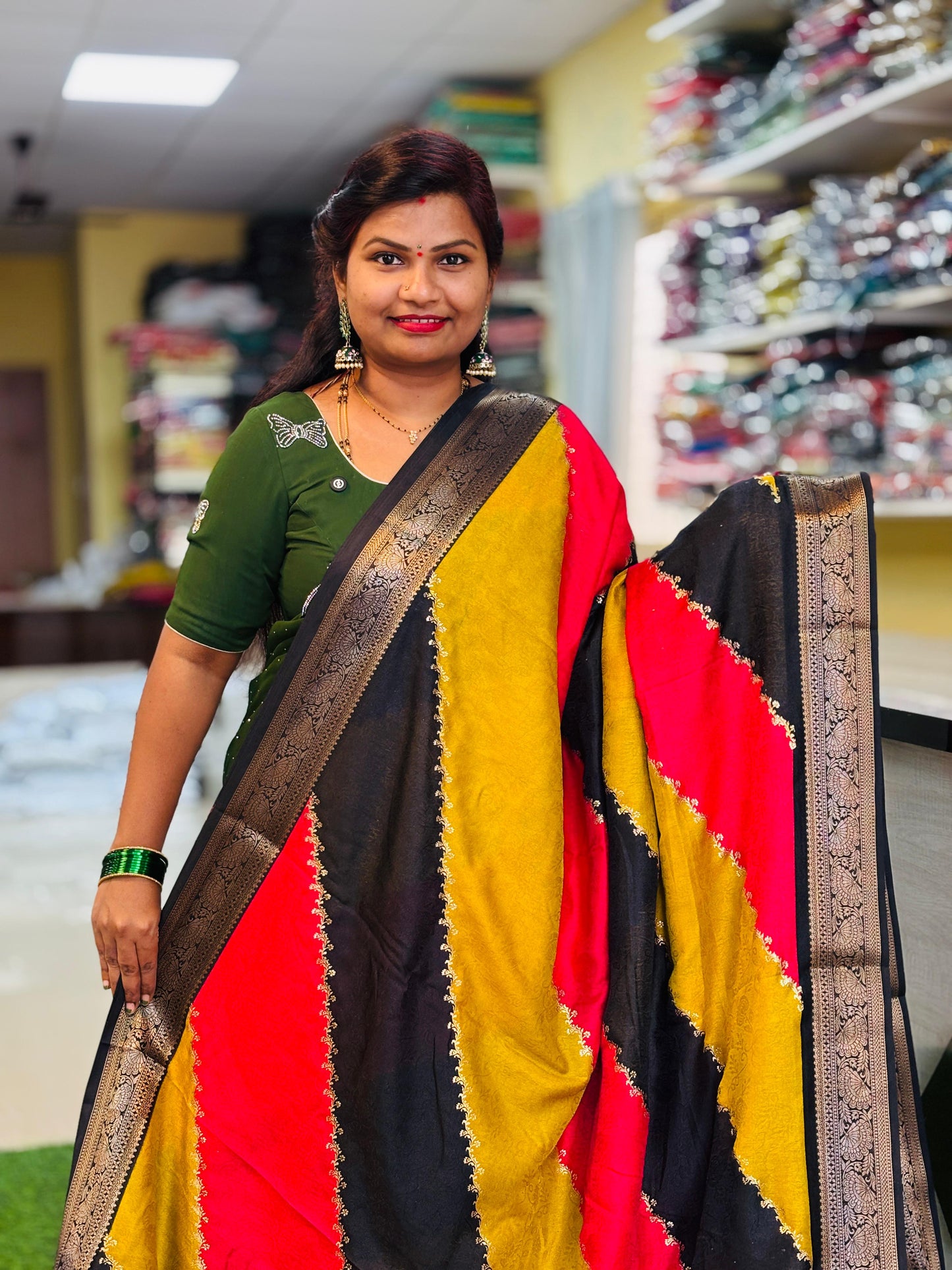 Multi Mashmellow Georgette