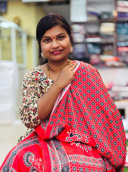 Azrak Satin Crepe Sarees
