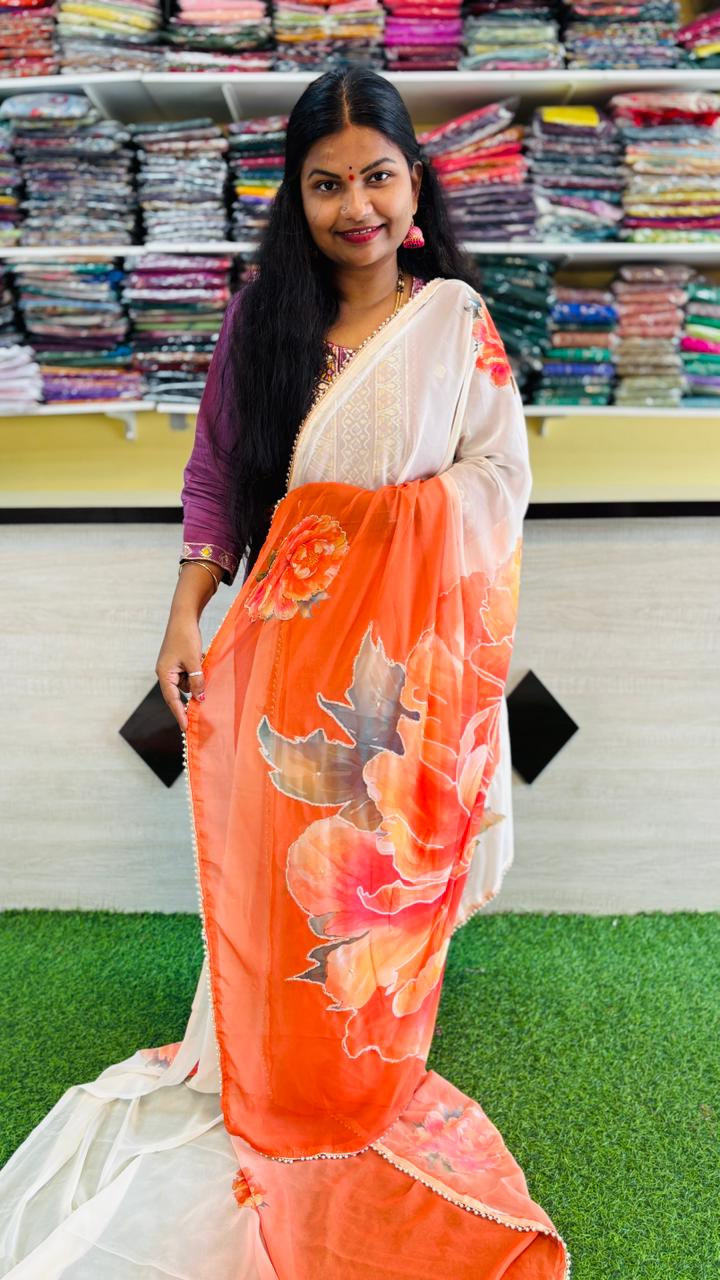 2D tabby silk 
Chiffon georgette