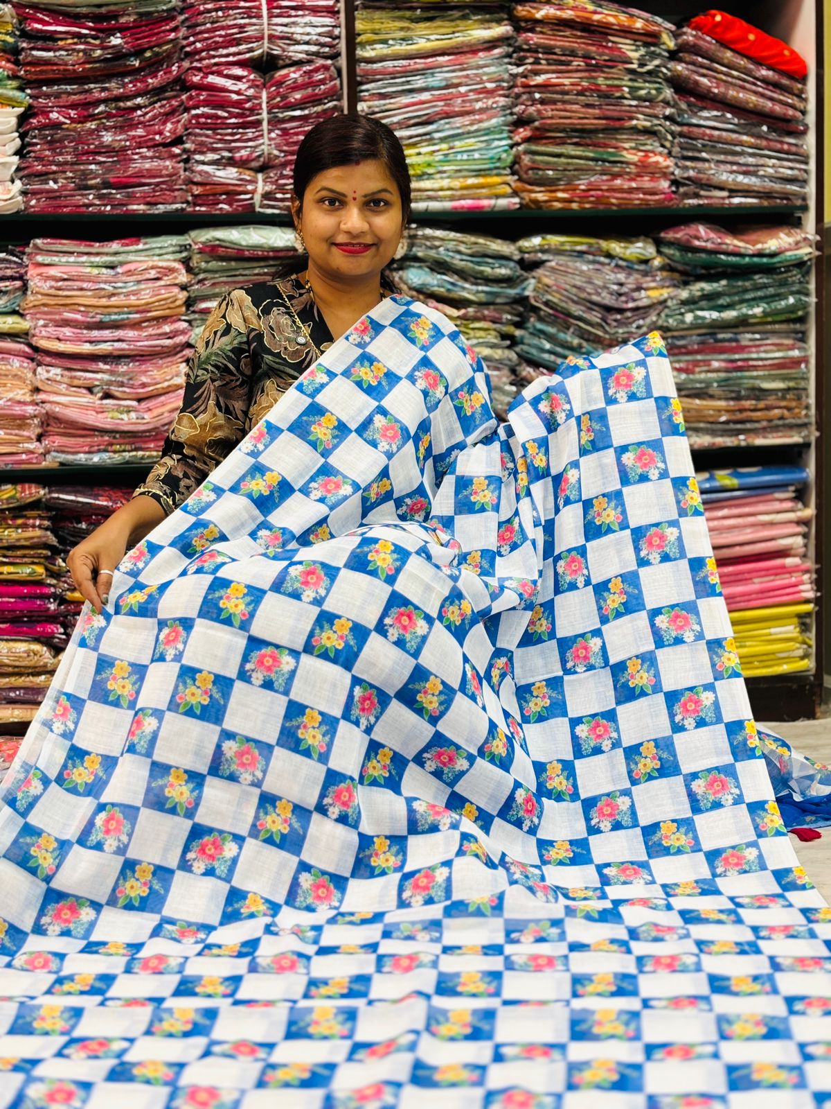 Lenin Designs in checks 
Floweral print