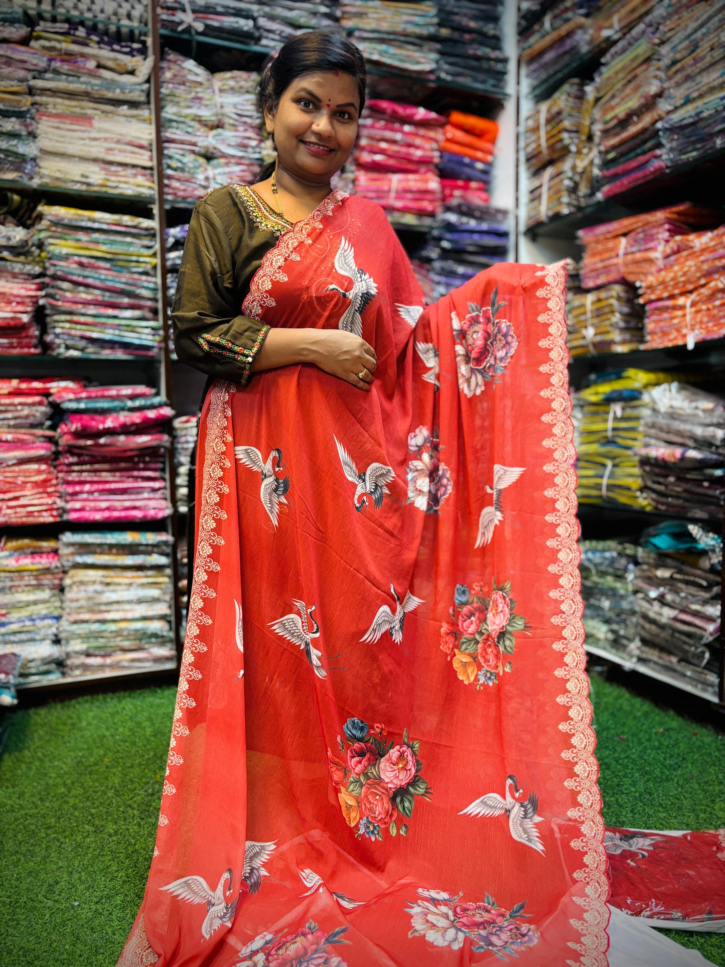 Georgette Cutwork