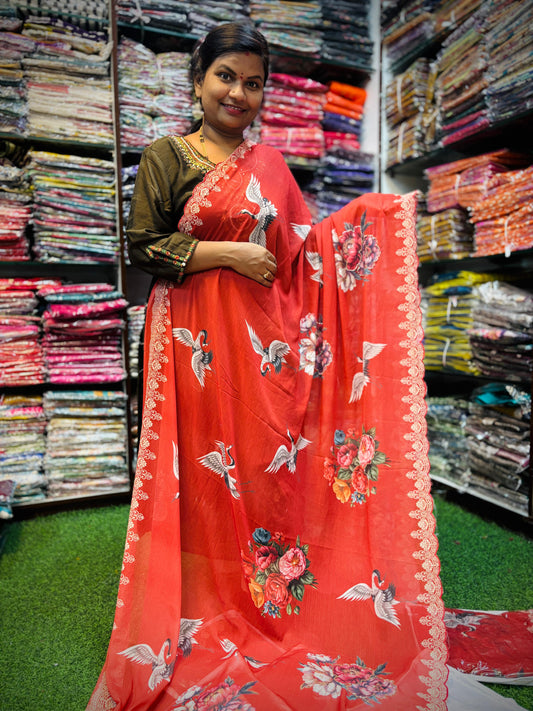 Georgette Cutwork