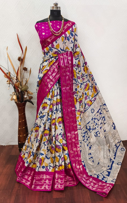 Mangalagiri Kalamkari Pattu
Parrot weavings