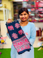 Azrak Elephants Sarees Blue