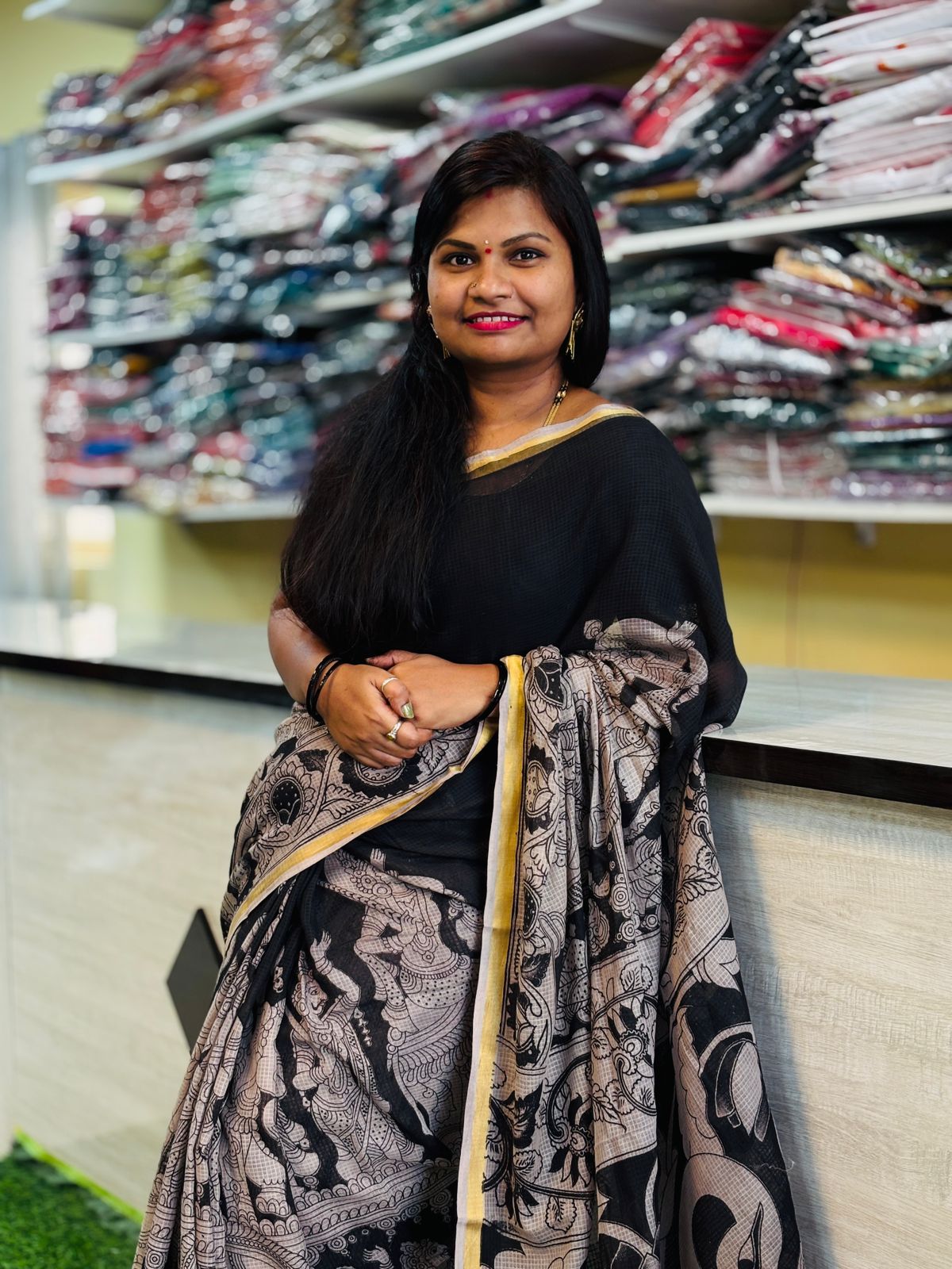 Kota cottons in Madhubani prints