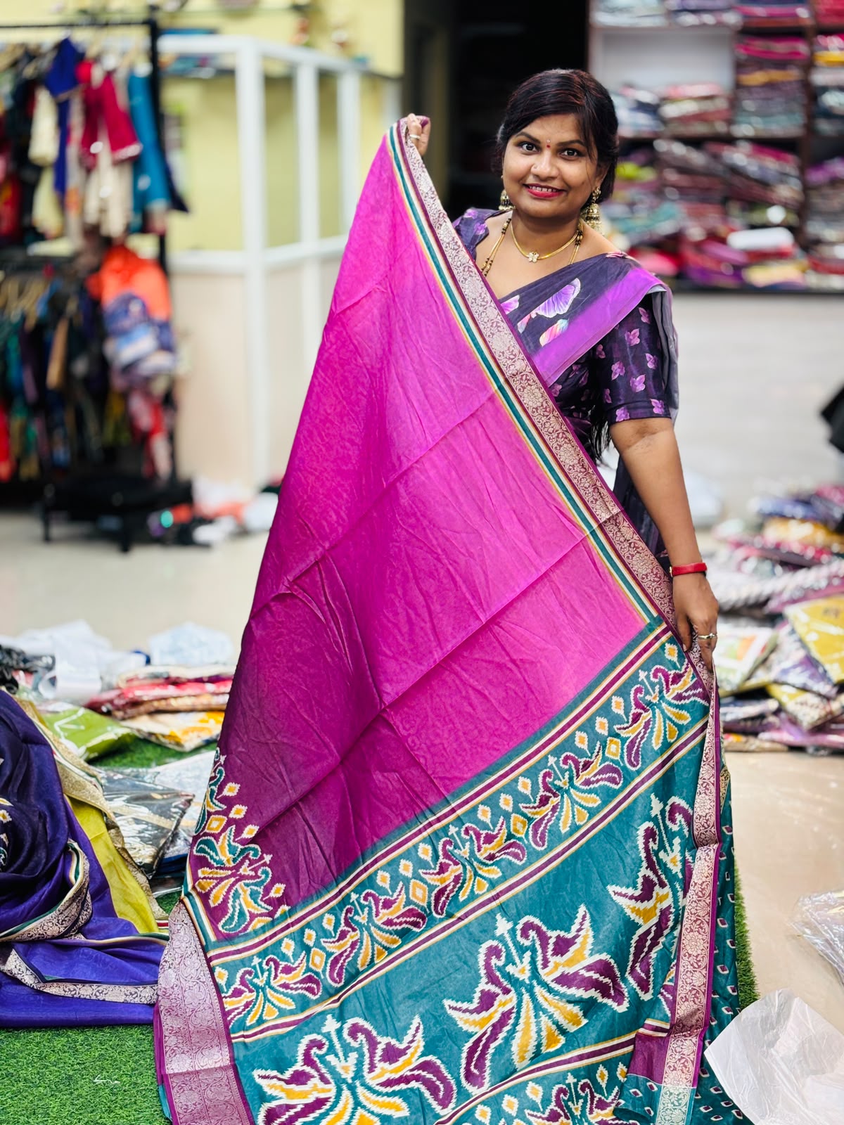 2d Brasso Pochampally Saree