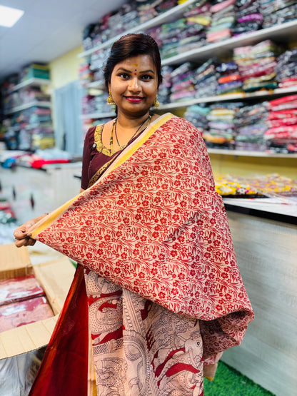 Kota cottons in Madhubani prints