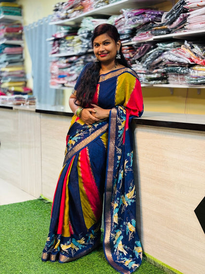 Matty Georgette Birds Border