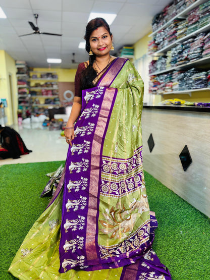 Uppada Green Apple Saree