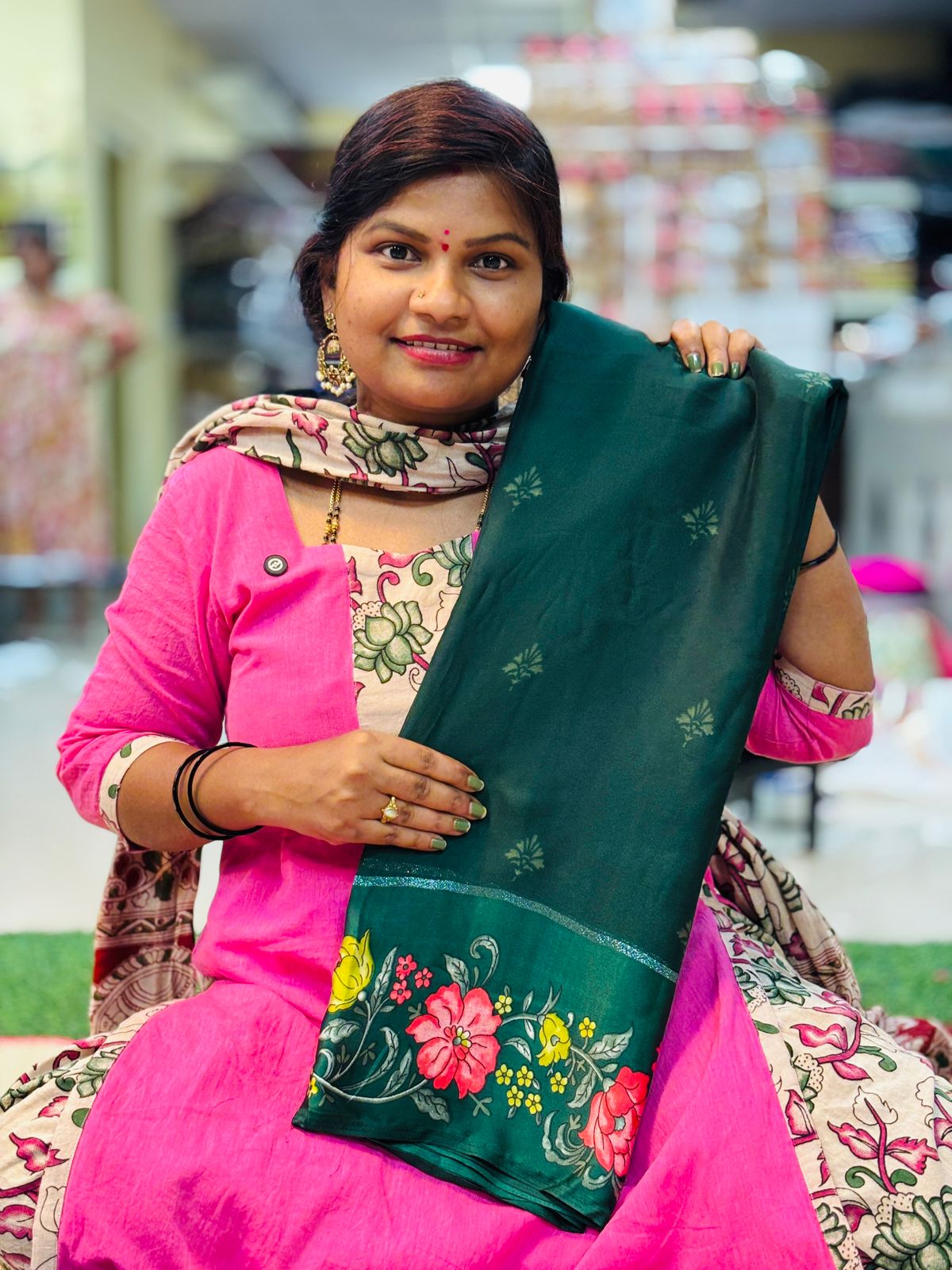 Georgette floweral borders