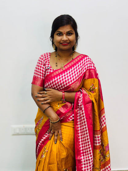 Mangalagiri Checks Sarees