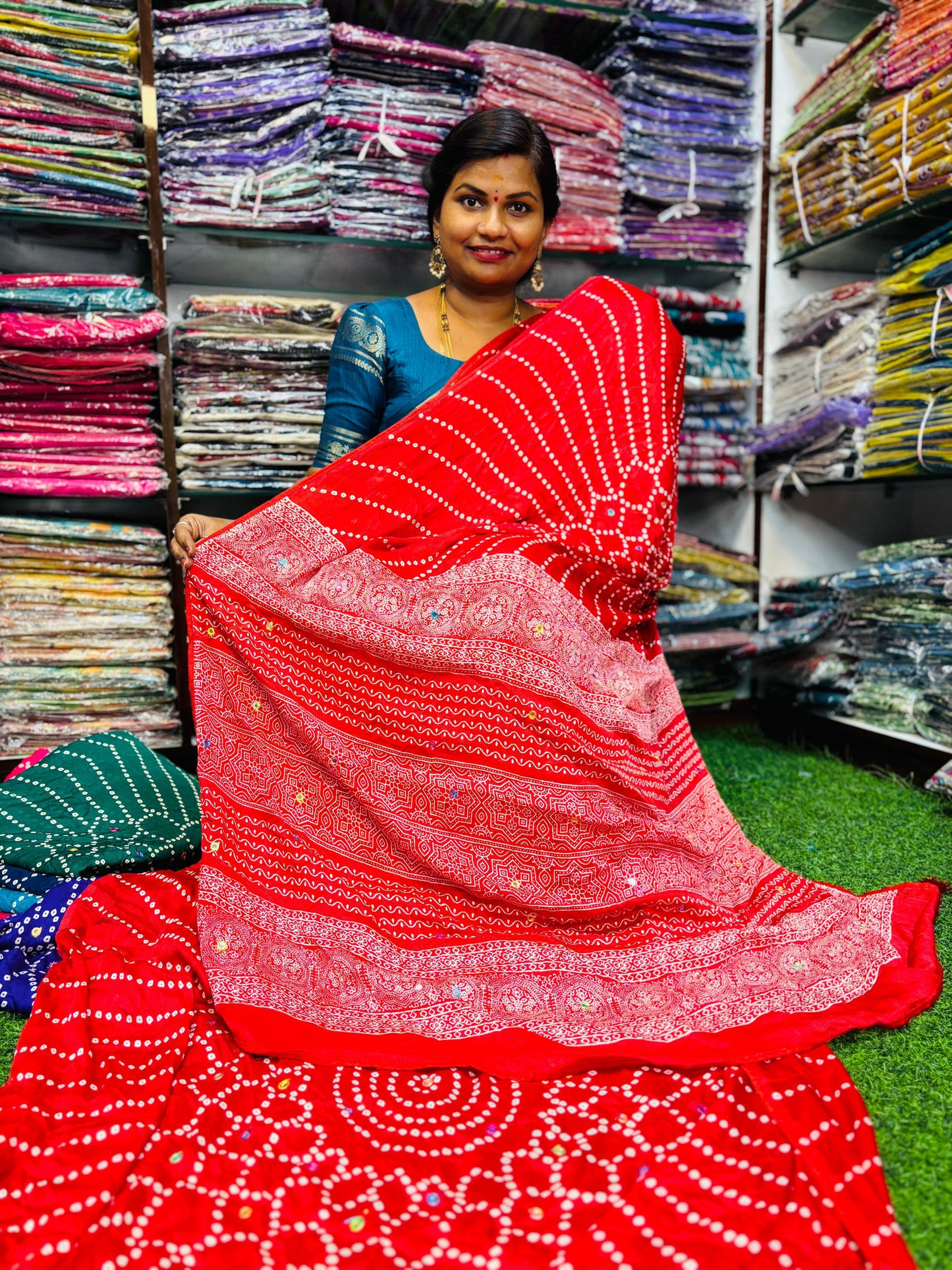 Bandini Moss Chiffon