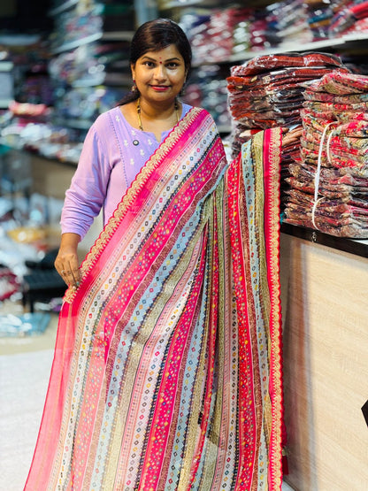 Premium Chinnon Laya Saree