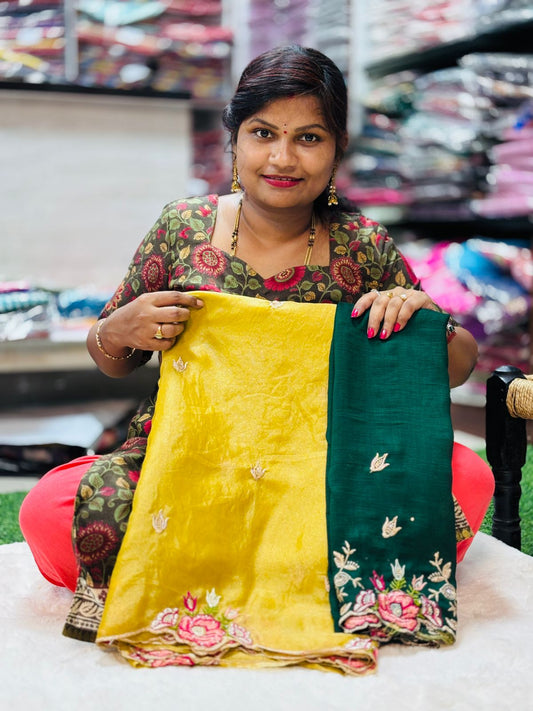 3D Floral Cutwork Sarees
