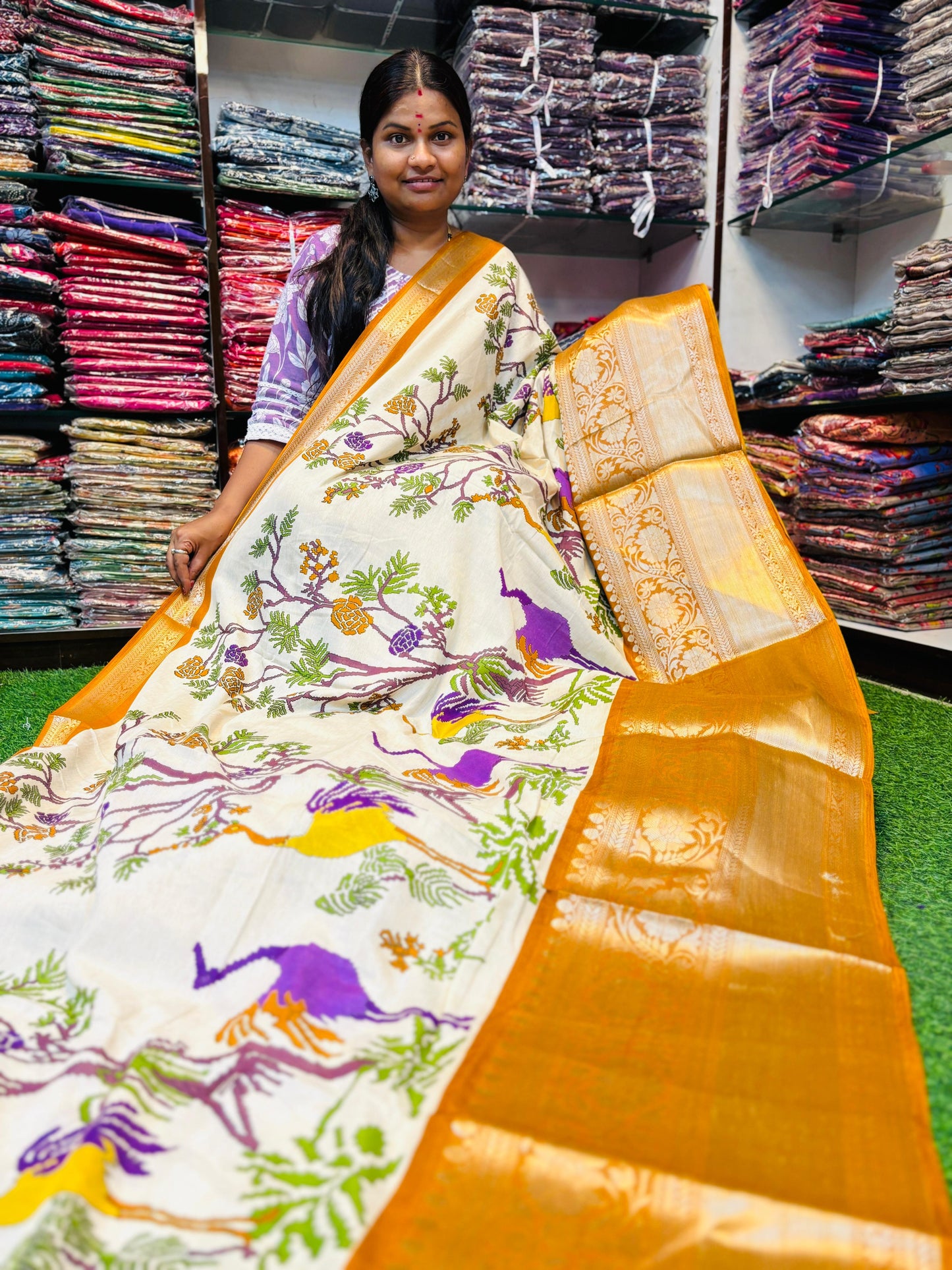 Madhubani Soft Silk